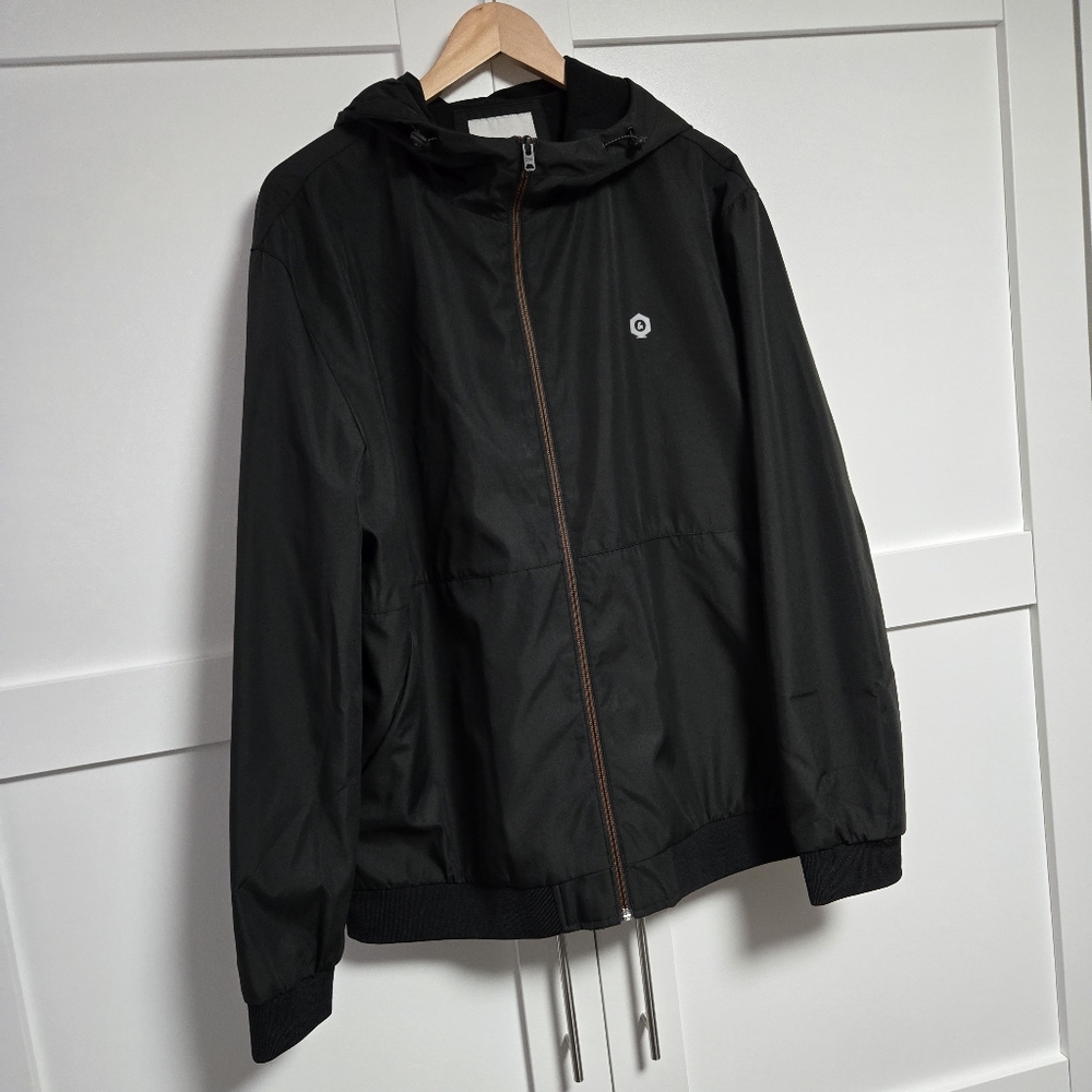 JACK & JONES Men's Black Zip Up Jacket (XXL)